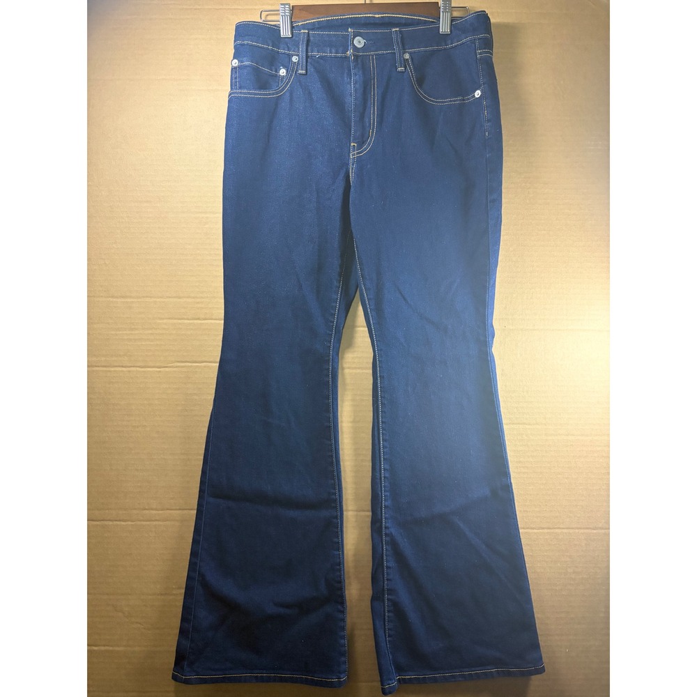 Levi's 3410 Flare Jeans Women's‎ W30 L30 Dark Wash Stretch Denim Flared Leg